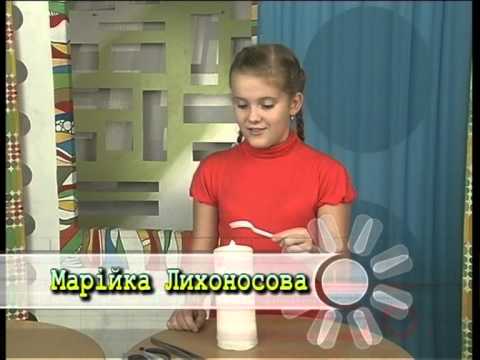 Цветок из пластиковых ложек и вилок