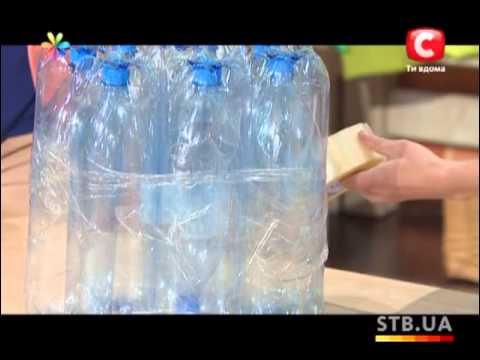 Пуфик своими руками из пластиковых бутылок