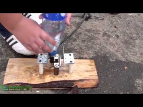 Запуск ракеты из бутылки